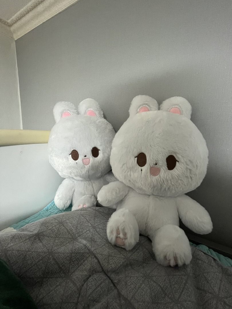 Seventeen SVT Jeonghan Wangcom-e 10cm Seated White Bunny Rabbit Doll by ...