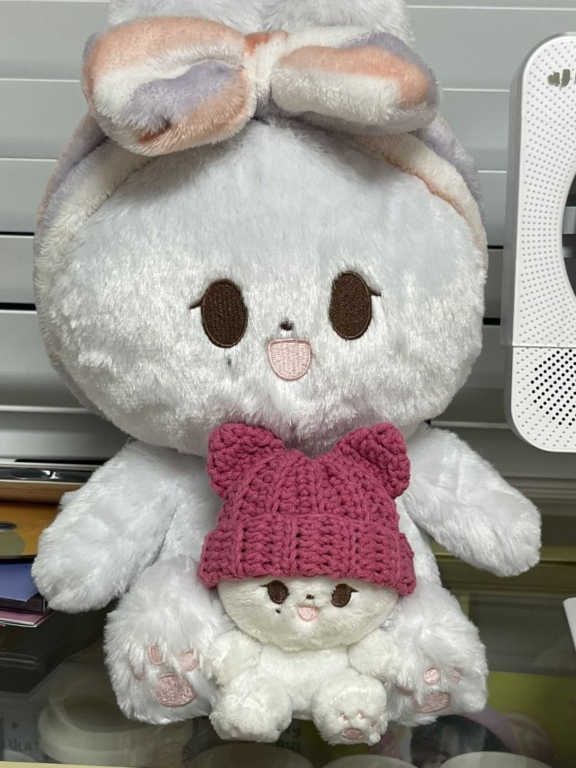 Seventeen SVT Jeonghan Wangcom-e 10cm Seated White Bunny Rabbit Doll by ...