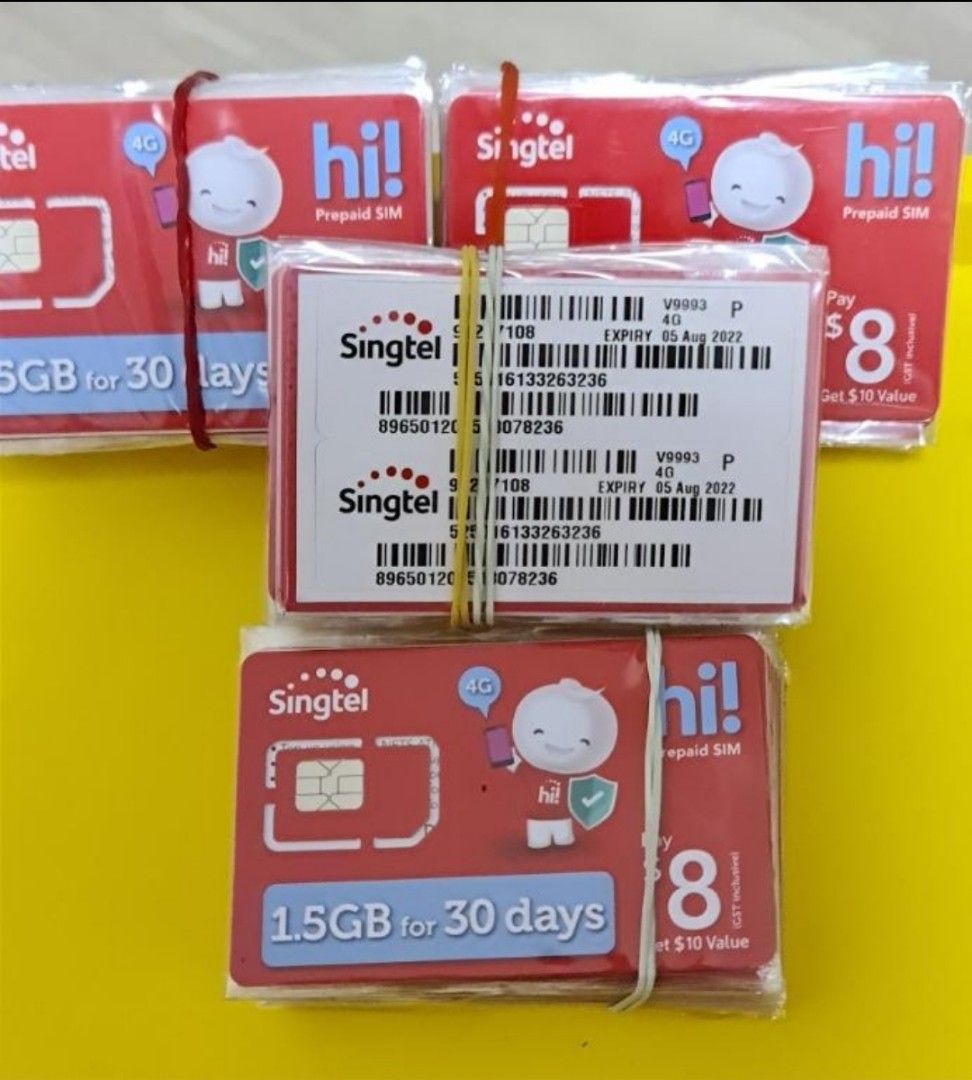 Singtel Prepaid Card register sim, Mobile Phones & Gadgets, Other