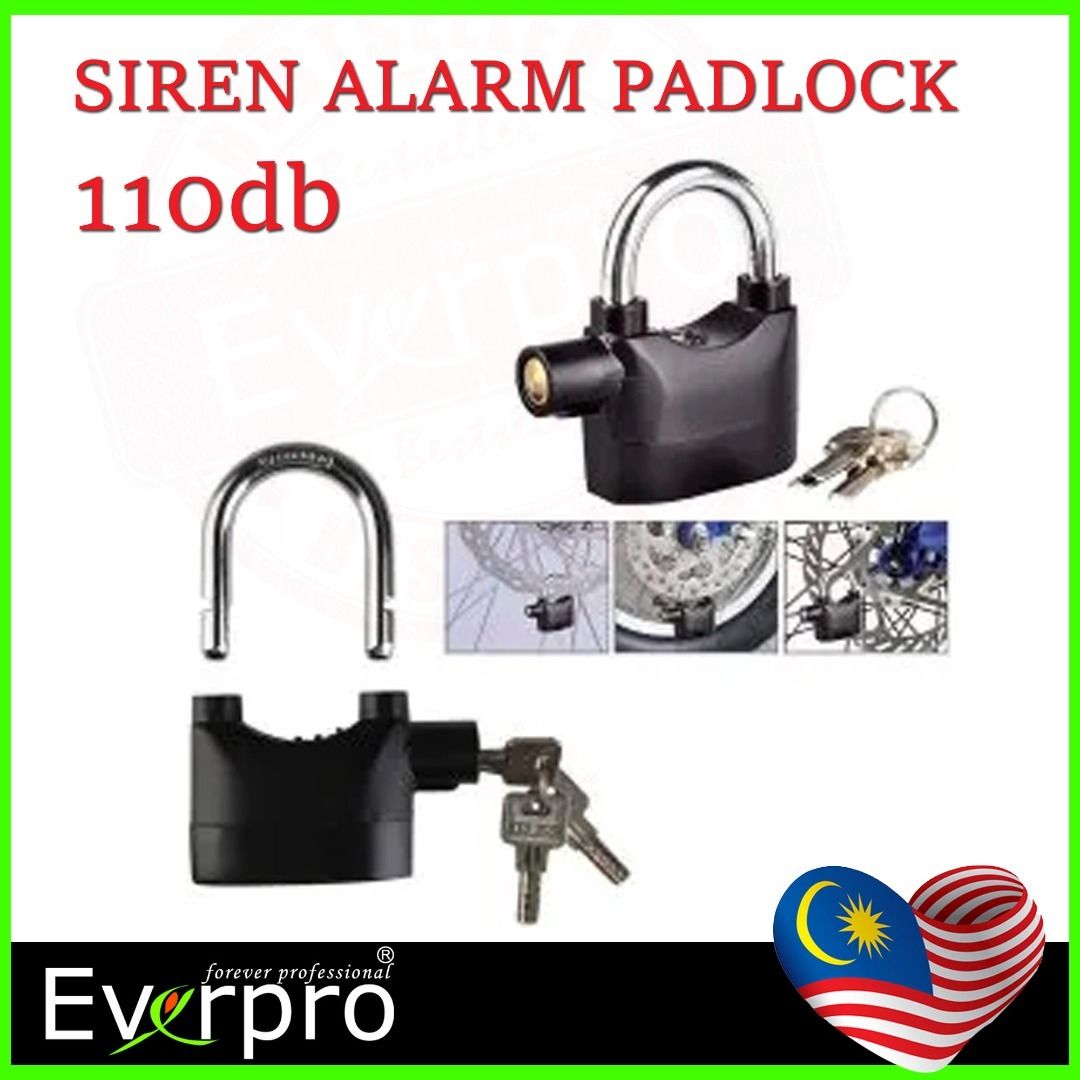 Anaconda Siren Alarm Lock Anti-Theft Security System Door Motor