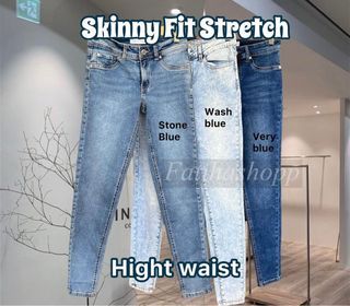 Skinny Fit Stretch FatihaShop in Very Blue