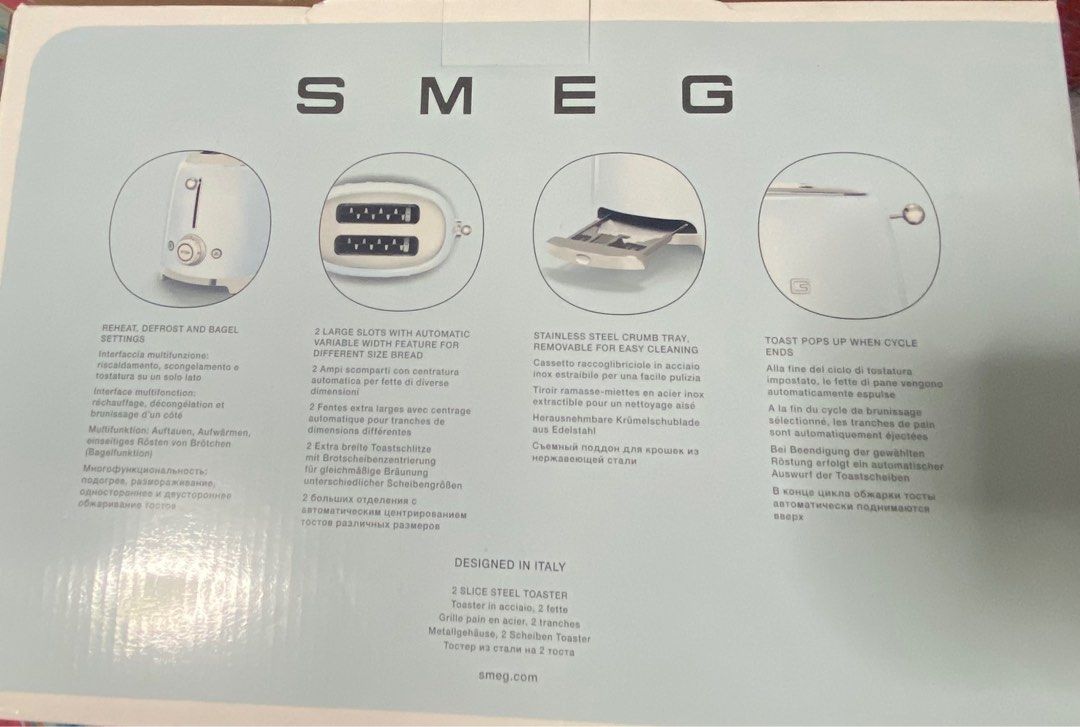 Smeg Bread Toaster, TV & Home Appliances, Kitchen Appliances, Ovens
