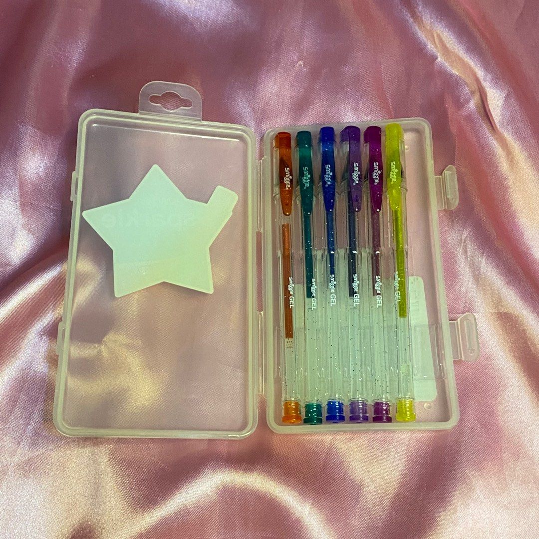 Smiggle Sparkle Scented Gel Pens, Hobbies & Toys, Stationary & Craft