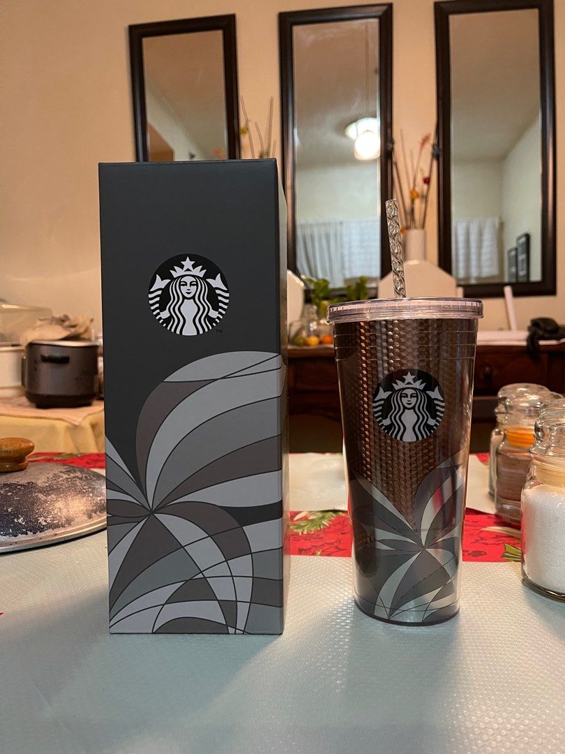 Starbucks tumbler with straw, Furniture & Home Living, Kitchenware