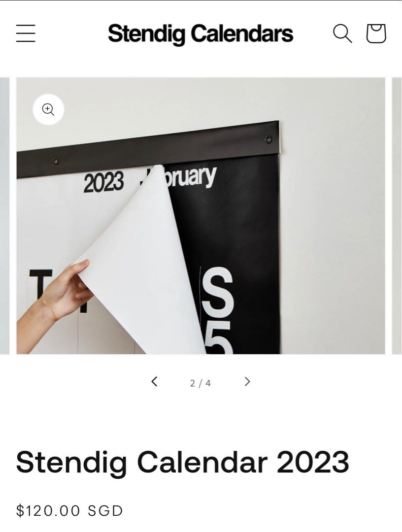 Stendig Calendar 2023, Everything Else on Carousell