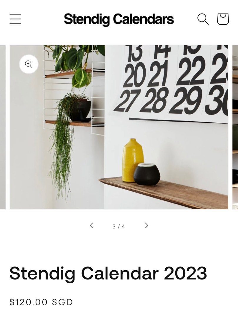 Stendig Calendar 2023, Everything Else on Carousell