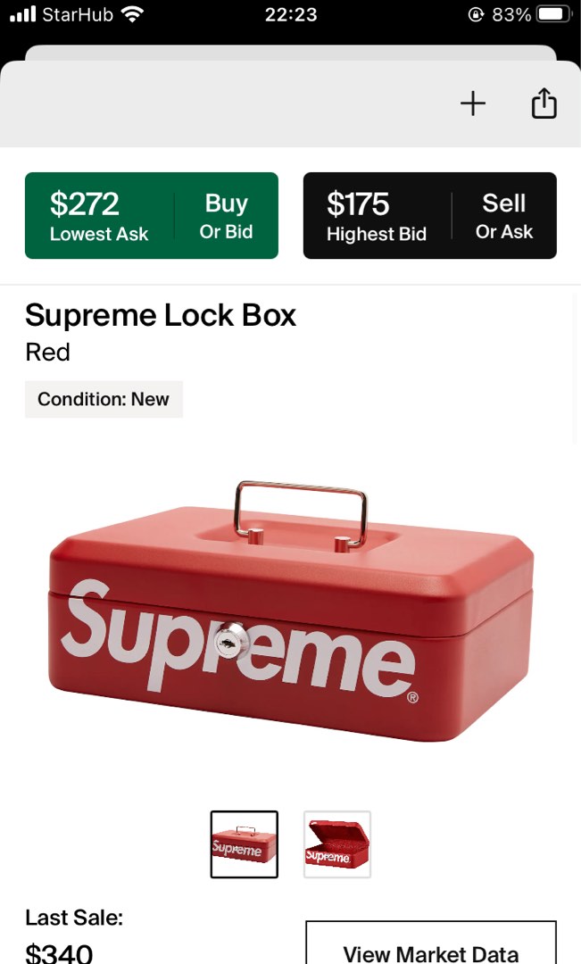 Supreme Lock Box FW17 Luxury Accessories on Carousell