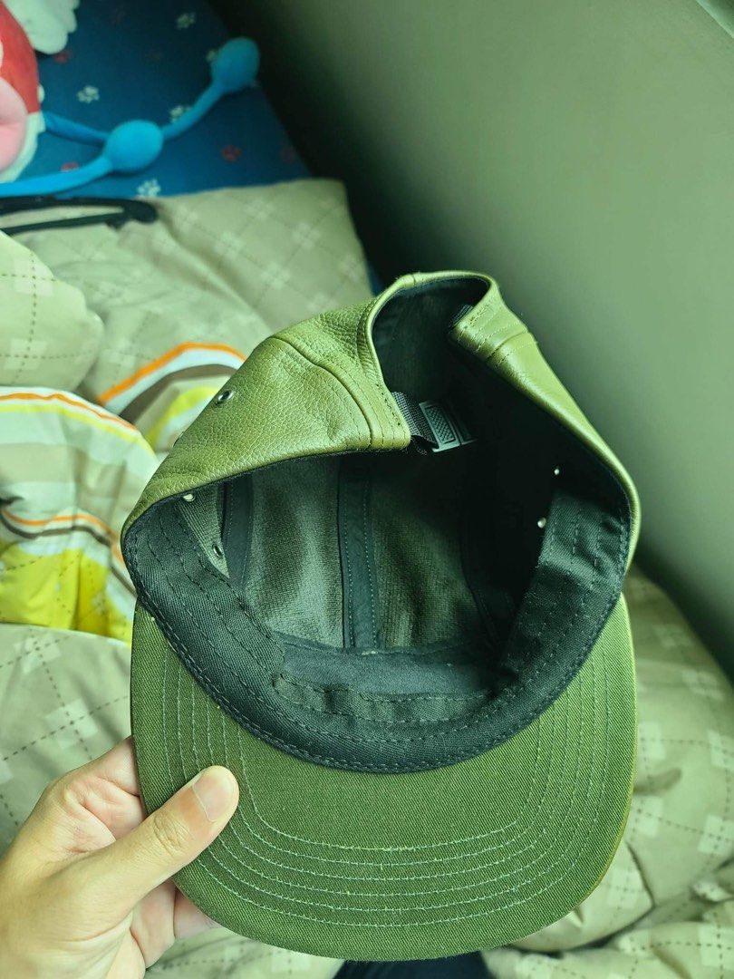 Supreme Pebbled Leather Camp Cap, Men's Fashion, Watches ...