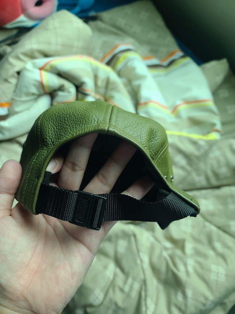 Supreme Pebbled Leather Camp Cap, Men's Fashion, Watches ...