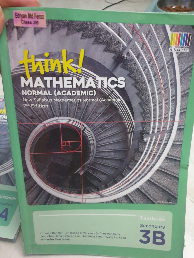 Think 1 Math Level 3 THINK Mathematics Sec 3 Textbooks - 3A and 3B, Hobbies & Toys, Books ...