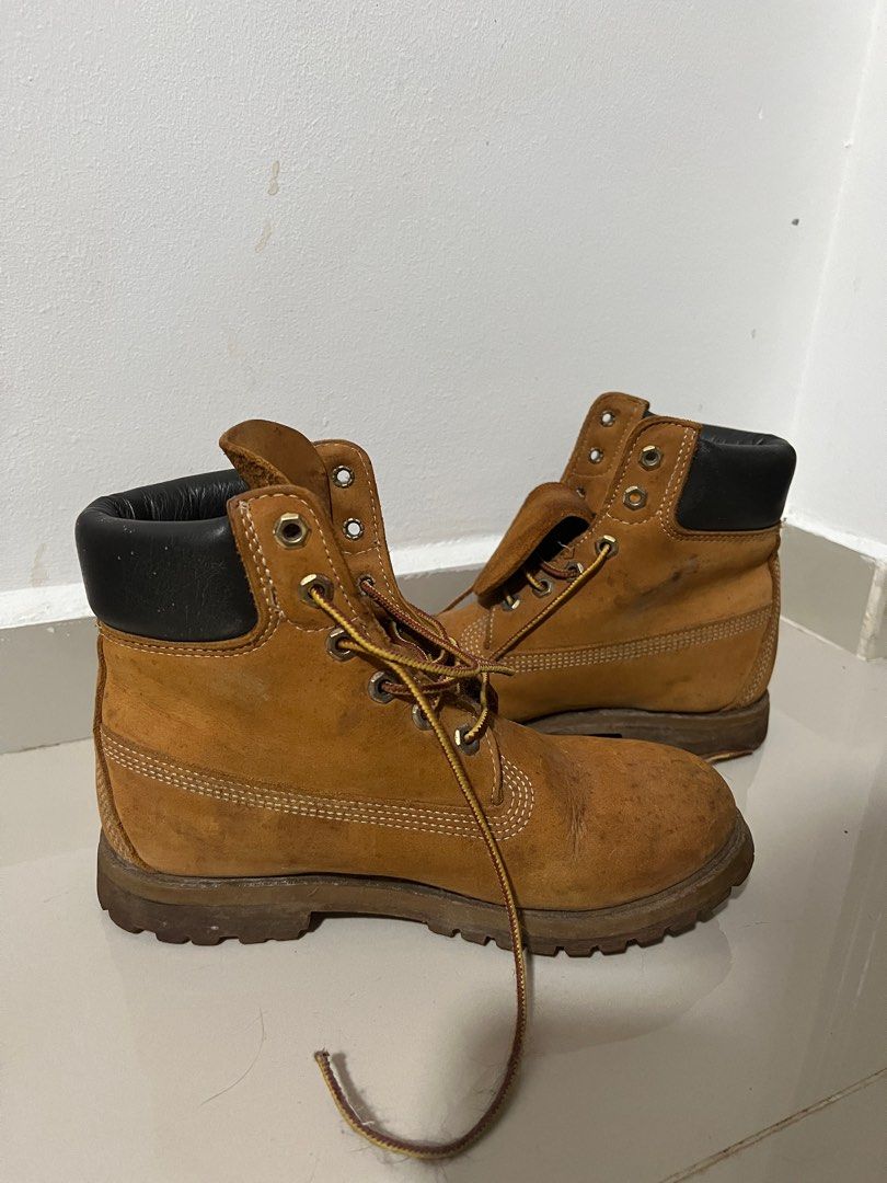 Used Timberlands timberland boots in coal, Women's Fashion, Footwear, Boots on Carousell