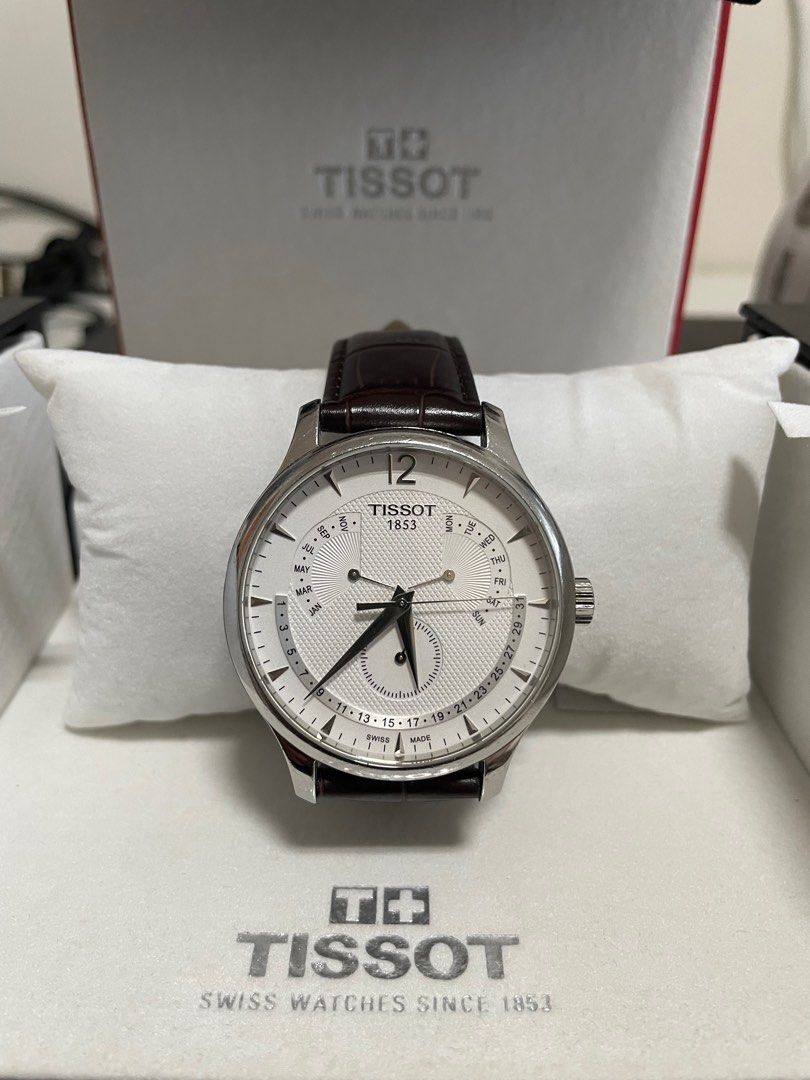 Tissot Tradition Perpetual Calendar Watch, Luxury, Watches on Carousell
