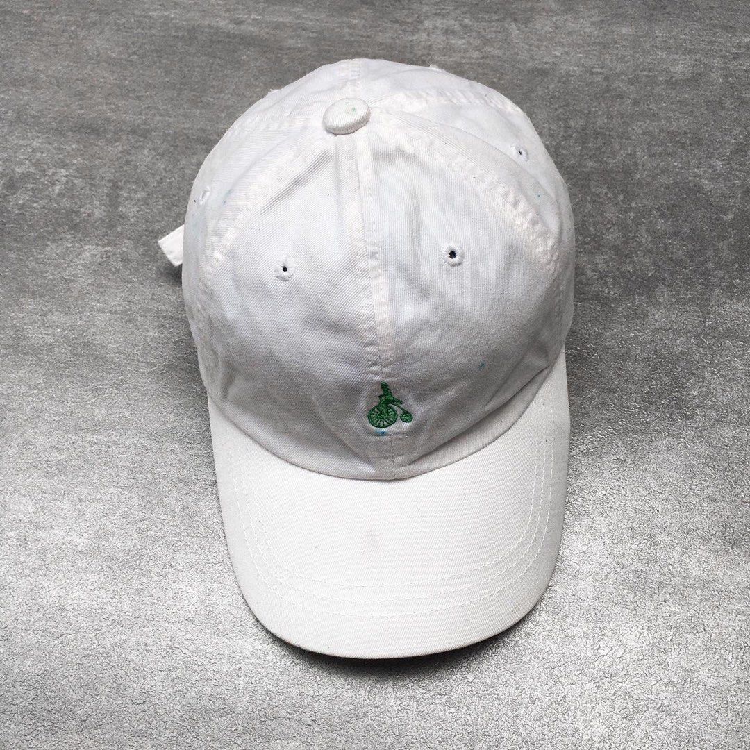 Topi Bean Pole White Cap Basic Logo green Original second / bekas