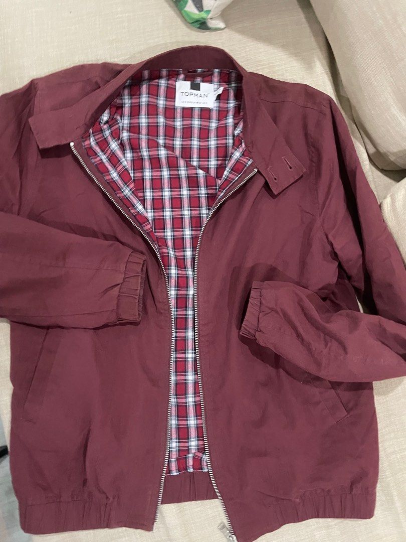 TOPMAN Harrington Jacket Men s Fashion Coats Jackets and Outerwear on Carousell