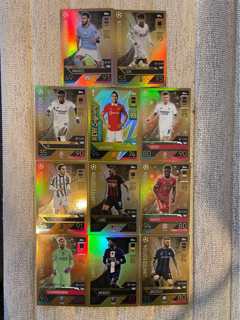 Topps Match Attax 22/23 Gold Limited Edition 興趣及遊戲 收藏品及紀念品 明星周邊