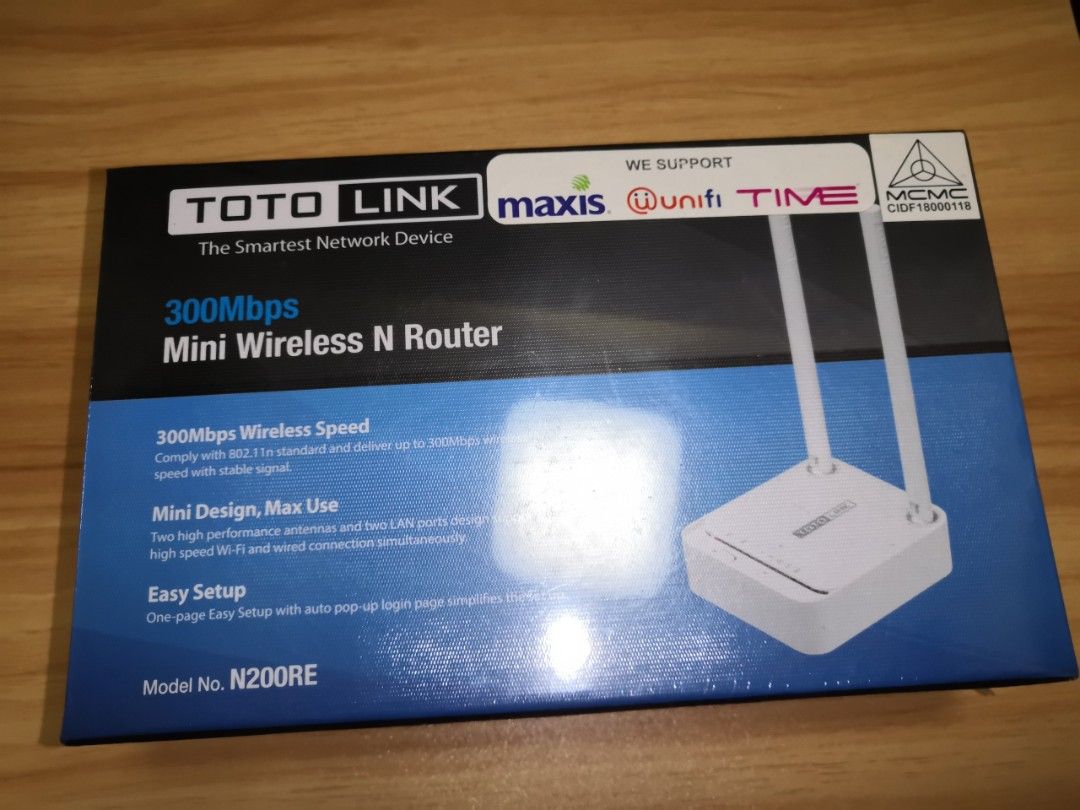 Toto Link 300Mbps wireless router, Computers & Tech, Parts ...