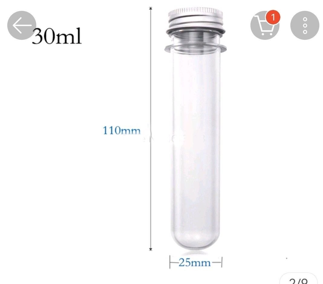 Transparent Test Tube Container, Furniture & Home Living, Kitchenware ...