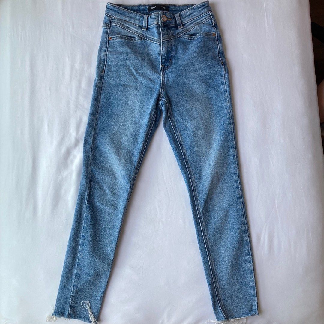 Urban revivo high waist blue jeans Women s Fashion Bottoms