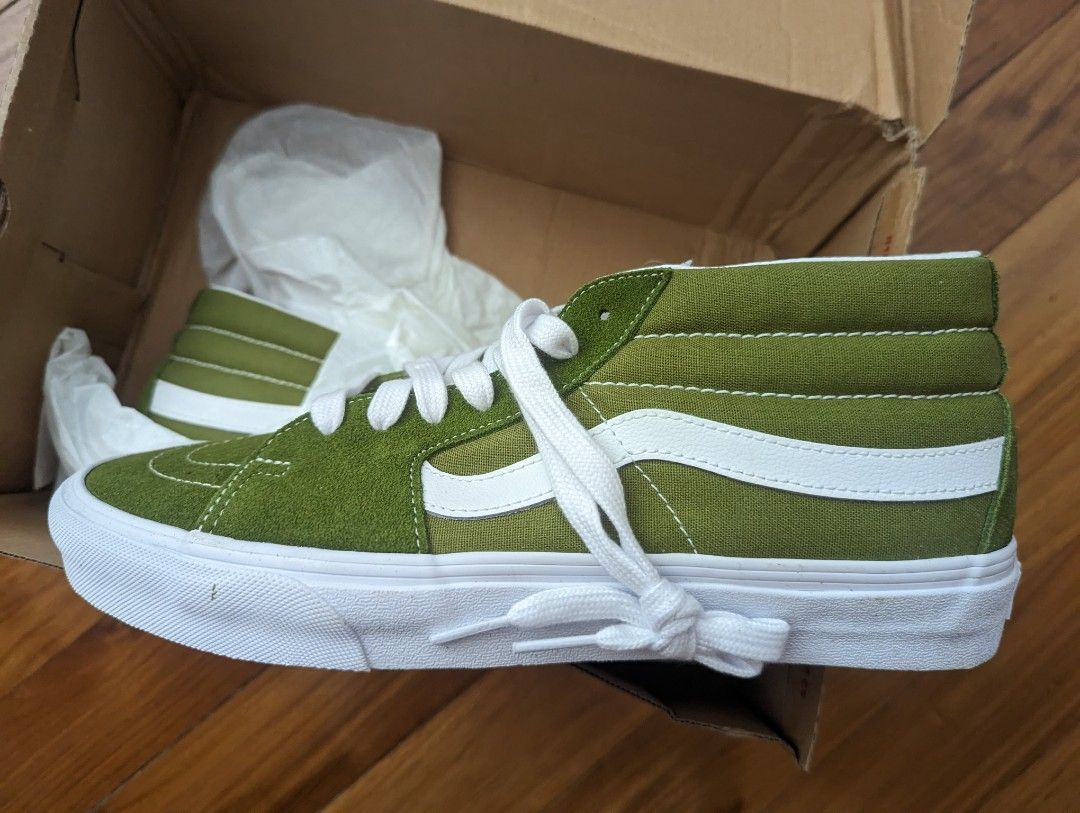 Vans sk8 mid green cheap