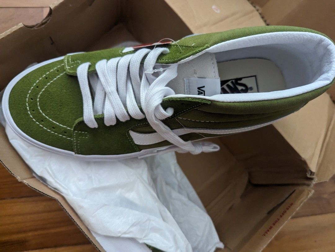Vans Sk8-Mid Calla Green, Men's Fashion, Footwear, Sneakers on