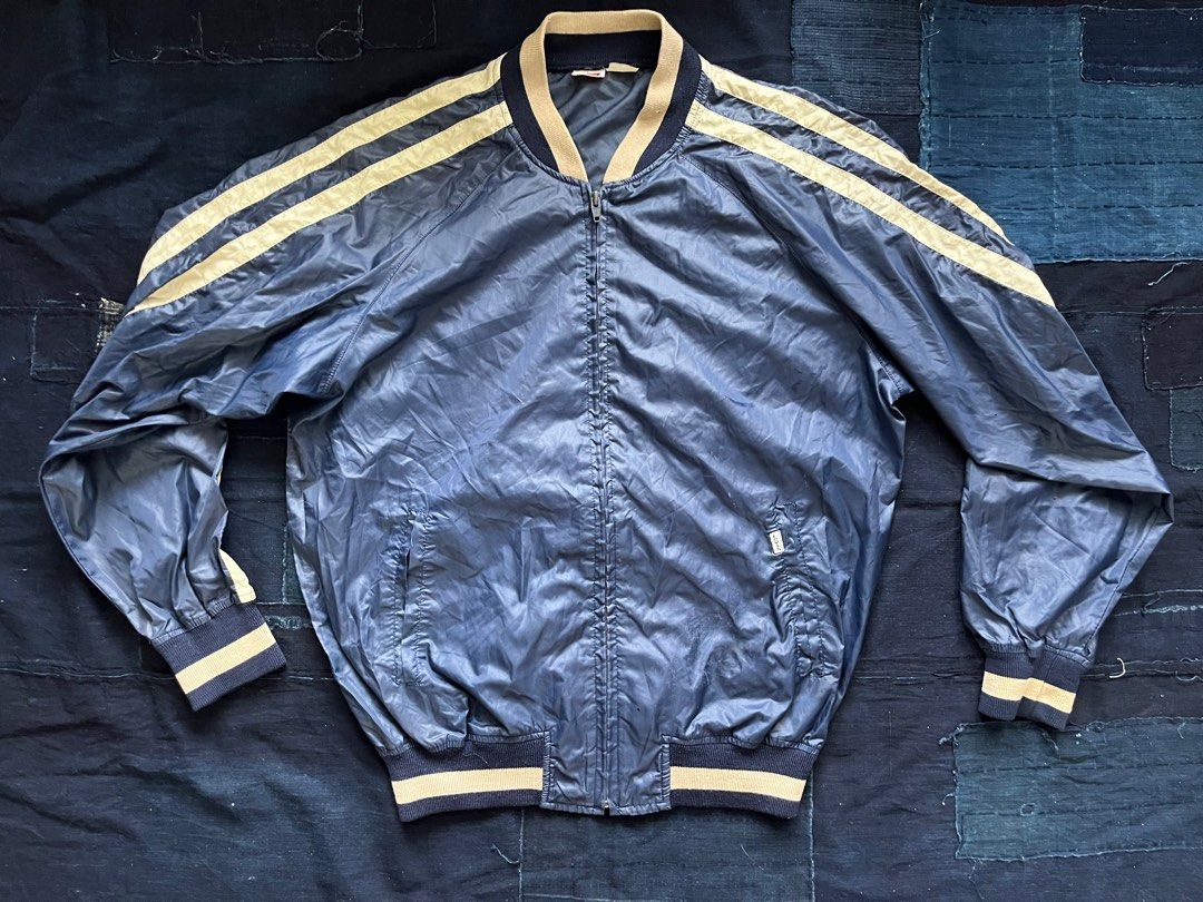 White sales tag windbreaker