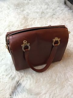 Vintage Salvatore Ferragamo 啡色手提袋