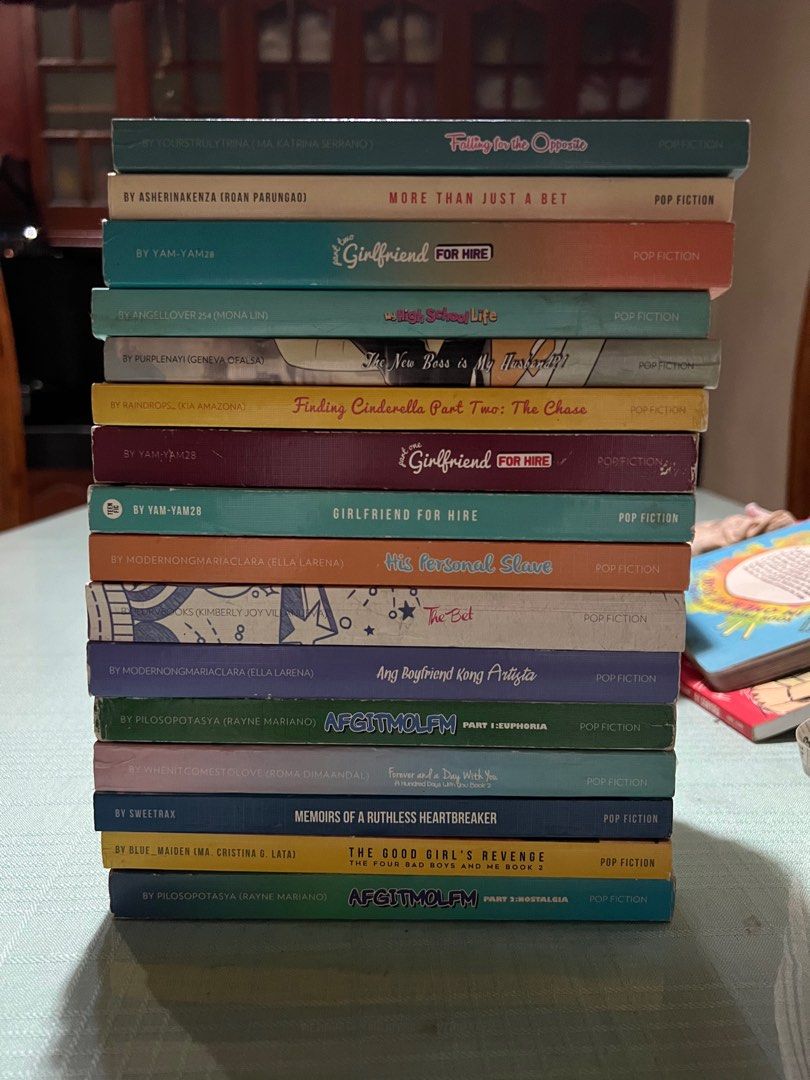 WATTPAD BOOKS 4 SALE! (Category: Storybooks) located in Manila. Submitted by adieeeexx (Listing ID 1205638973, Image 3). Description: Hello! I am selling my Wattpad books already since matagal na ako nagquit mag-collect sa kanila. - 5 BOOKS FOR 650 - 1 BOOK FOR 140 + shipping fee (Some of the items are good as new but yung iba is not good as new. So, buy at your own risk!) You can pay through GCASH, I can ship your books by lalamove, J&T, and gog