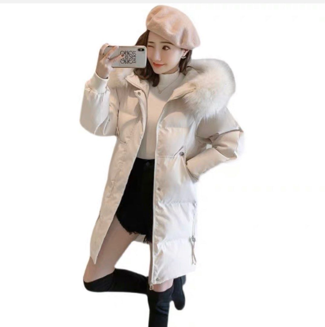 White winter coat store womens