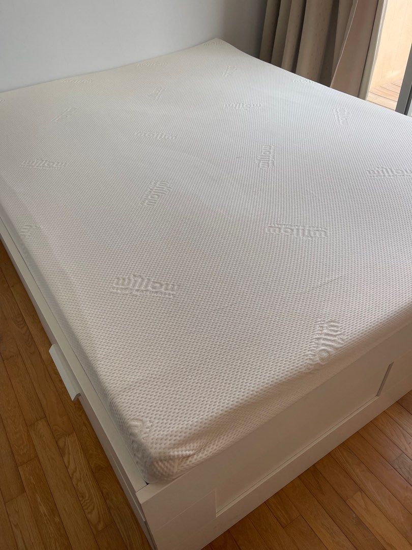 Willow IKEA queen mattress., Furniture & Home Living, Furniture, Bed