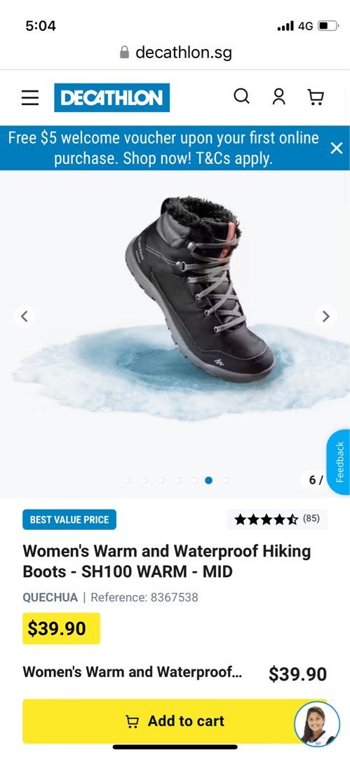 Warm waterproof hotsell hiking boots
