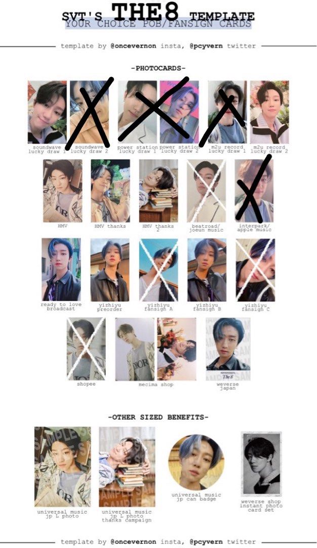 人気定番 PHOTOCARDS THE8 SEVENTEEN WTB POB CHOICE YOUR HENGGARAE FTS K-POP・アジア