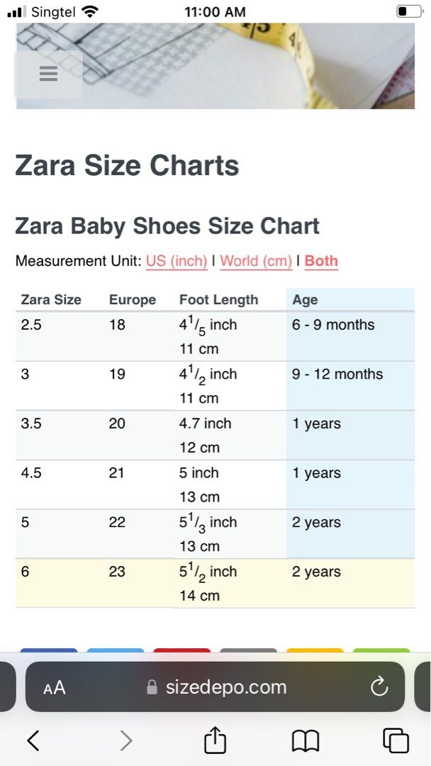 Zara size chart  Shoe size chart kids, Size chart for kids, Zara kids shoes