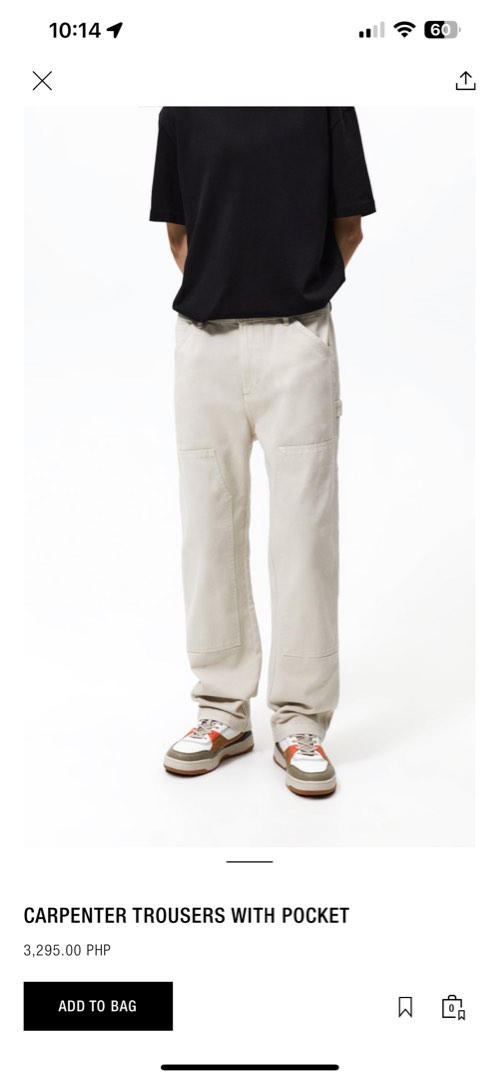 Zara Carpenter Pants ( 32 US waist ), Men's Fashion, Bottoms, Jeans on ...