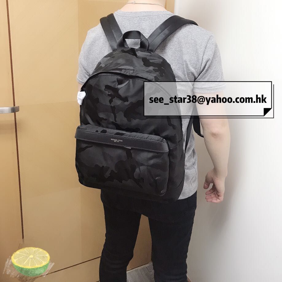 1xxx MICHAEL KORS Kent Camouflage Nylon Jacquard Backpack