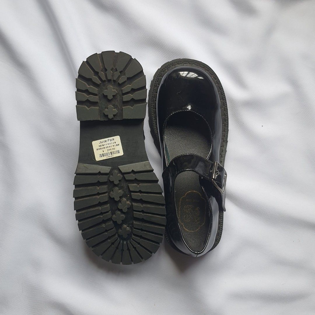 23cm | black mary jane platform shoes y2k goth lolita fairycore ...