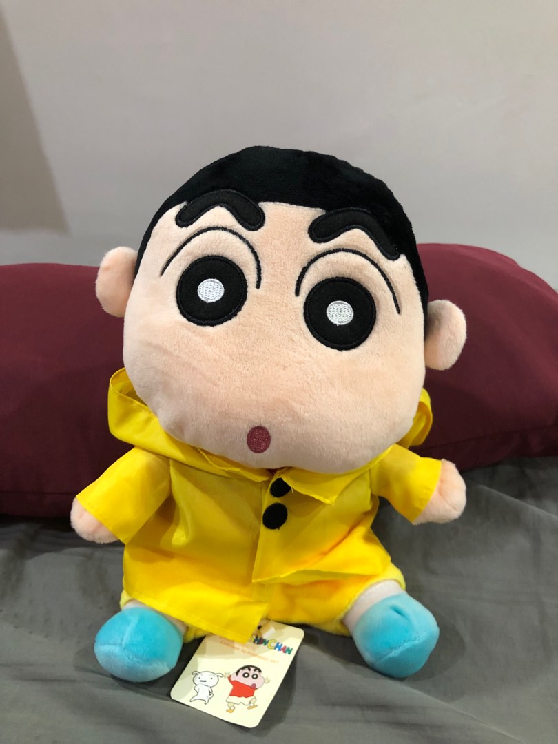 26cm Crayon Shinchan raincoat costumes medium plush toy, Hobbies & Toys