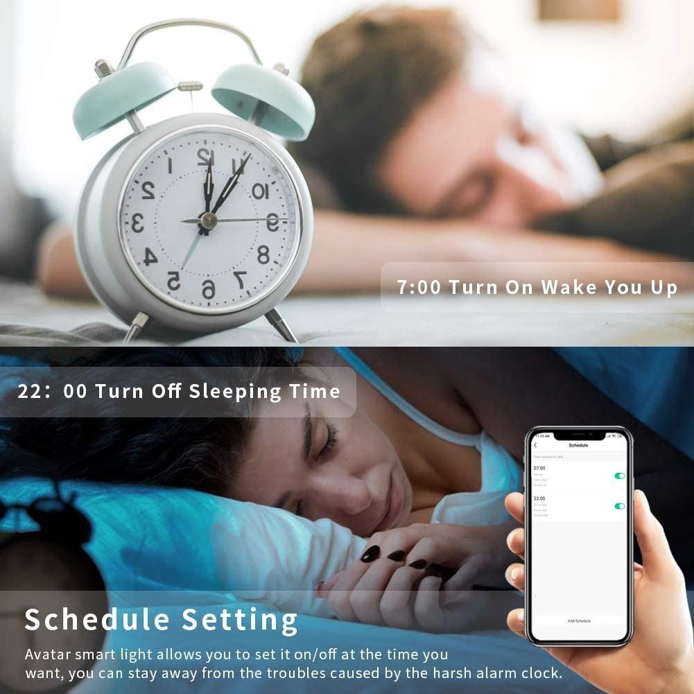 Smart Wake Up Light Alarm Clock BT Speaker Works with Alexa – AvatarControls
