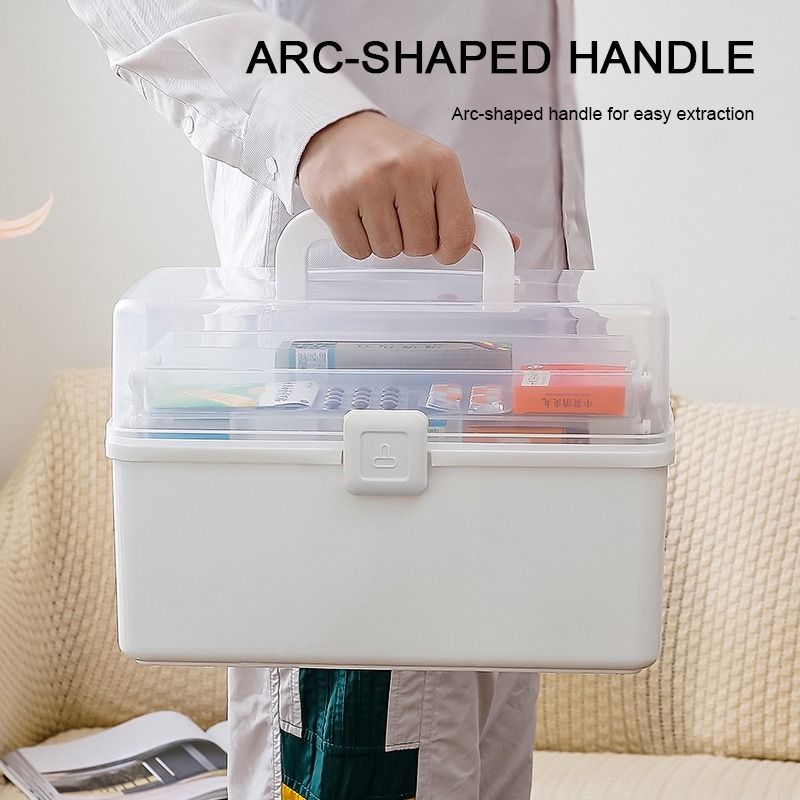 1pc Portable Multi-Layer Medicine Storage Box: Keep Your First Aid