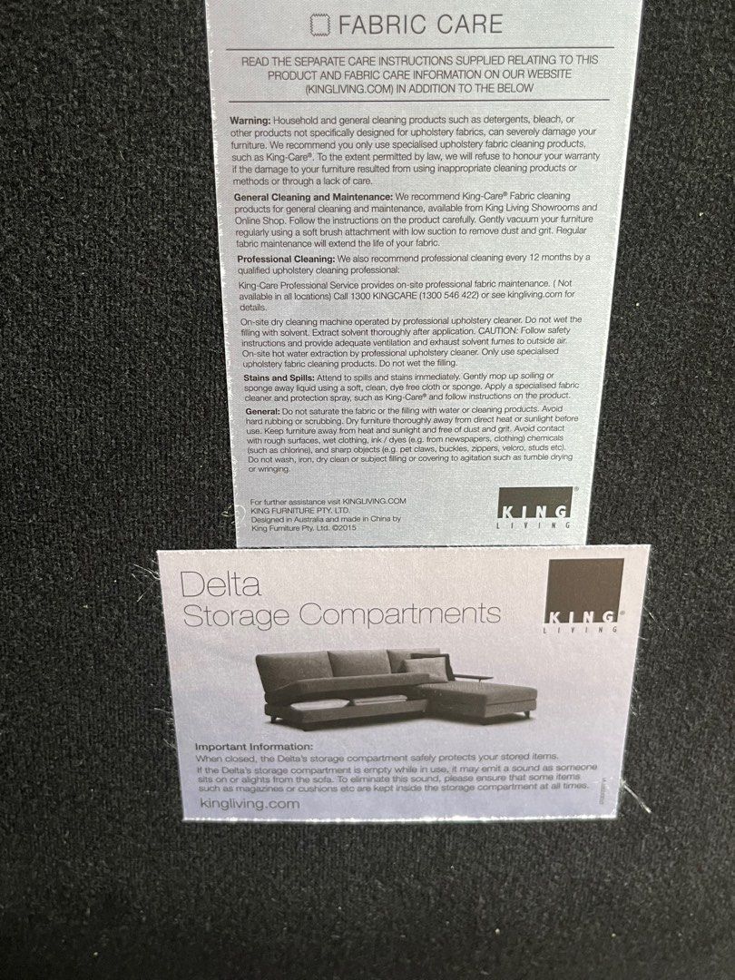 **90 OFF! CLEARANCE SALE!** King Living Delta Ottoman, Furniture