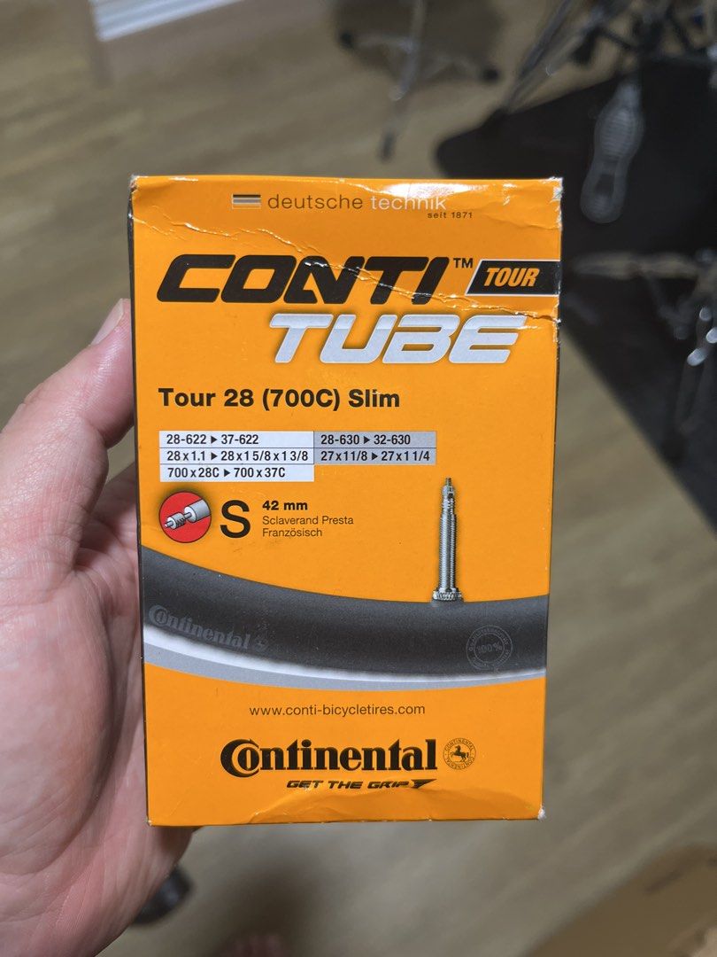 Paire De Chambres à Air Continental Tour 28 Pour Vélo 700C – Presta