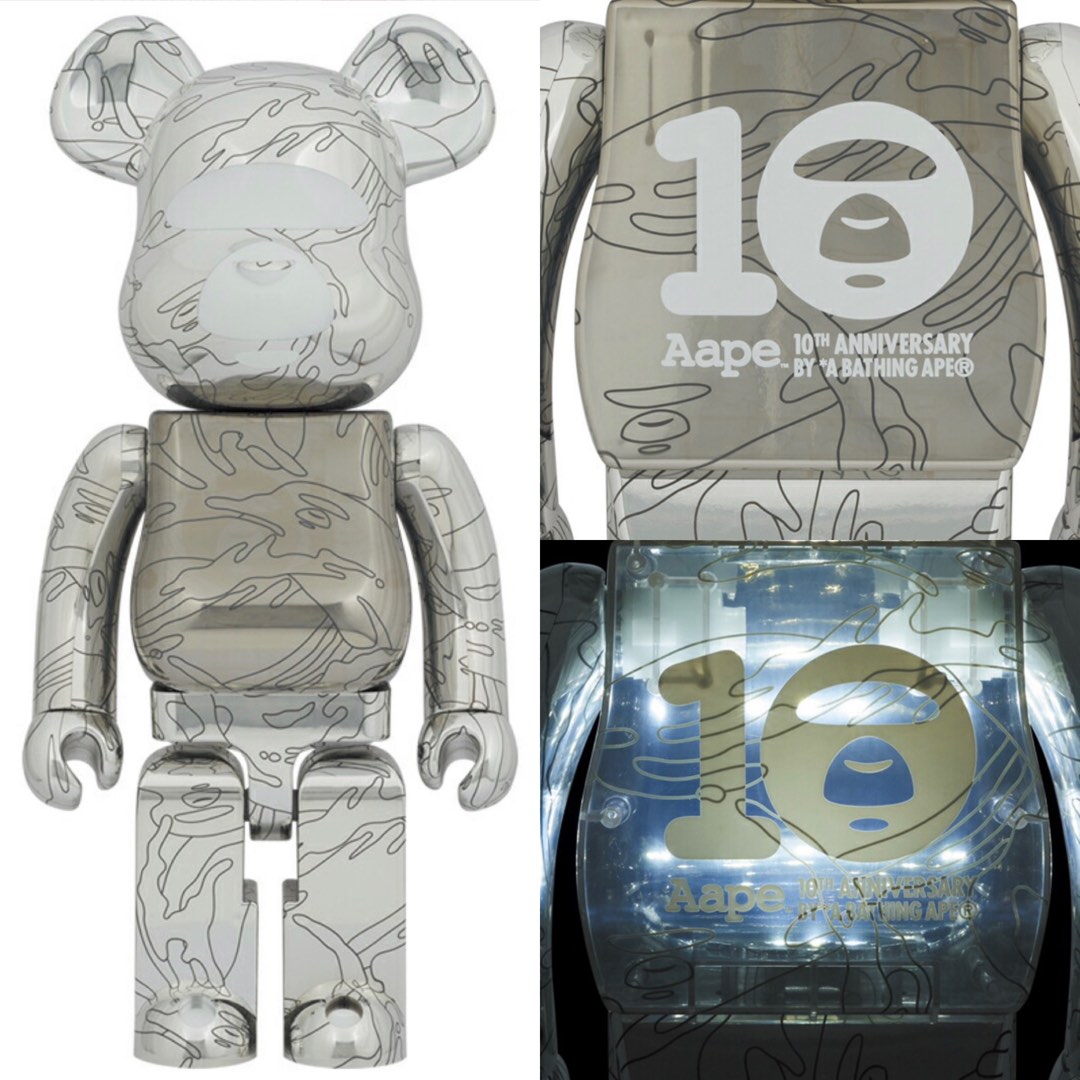 BE@RBRICK AAPE BY A BATHING APE 10th Anniversary 1000%-