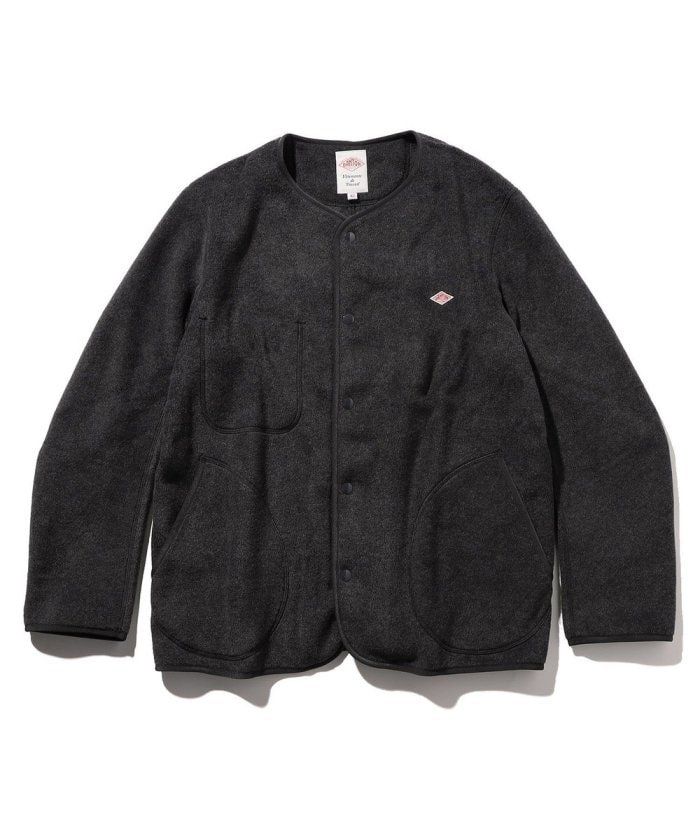 31/12 9pm前預訂DANTON MEN'S FLEECE COLLARLESS JACKET, 男裝, 外套及 