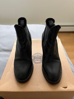 Acne studio black boots 40 | star leather ankle boots