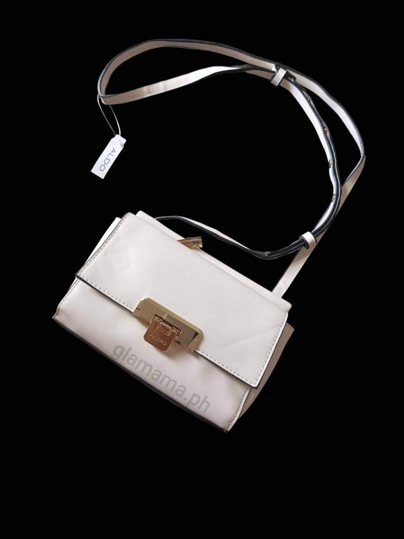 Aldo White CP sling small pouch crossbody mall pull out bag, Women's