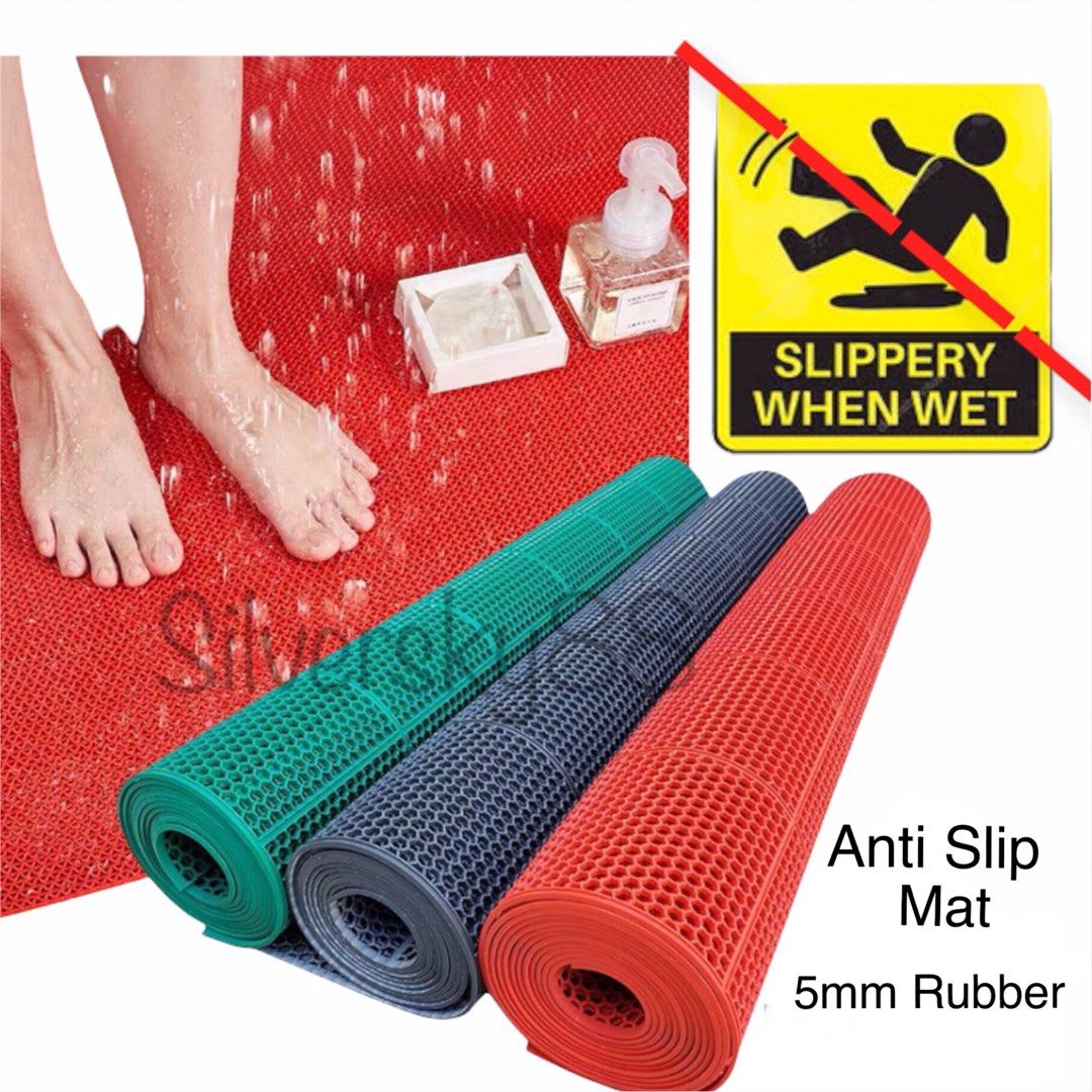 Non slip toilet mat on sale