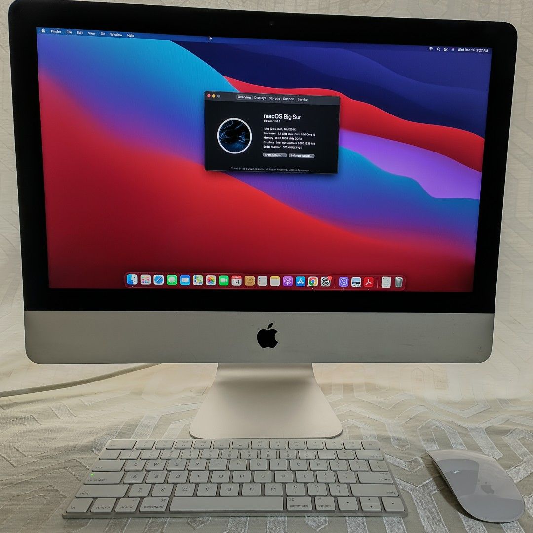 美品 Apple iMac 21.5 Mid2014 マウス キーボード8GBメモリ
