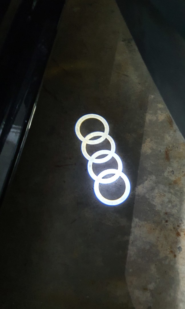 Audi Door Projector Lights with Original Logo