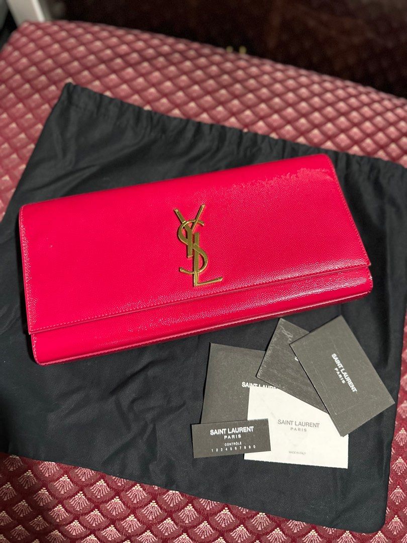 Authentic YSL clutch, Luxury, Bags & Wallets on Carousell