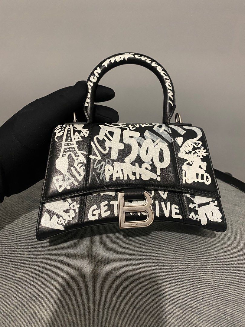 Balenciaga hourglass bag graffiti sales