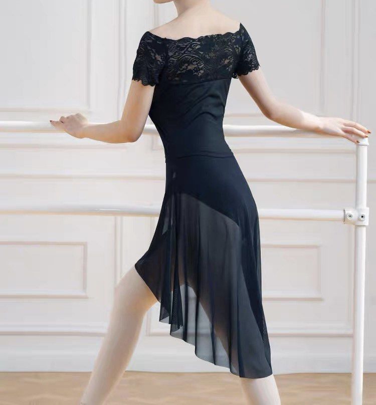 Ballet black lace leotard 女裝 運動服裝 Carousell